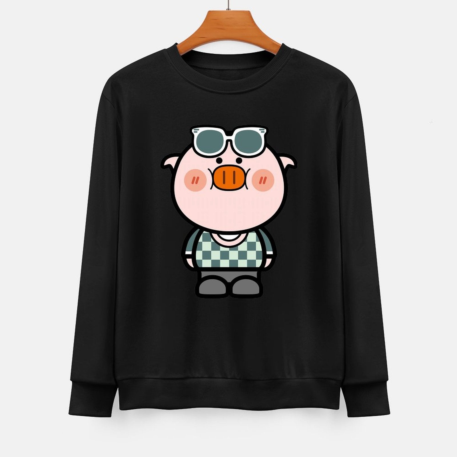 Front Patterned Long Sleeve TopPocket Tee Classic Fit